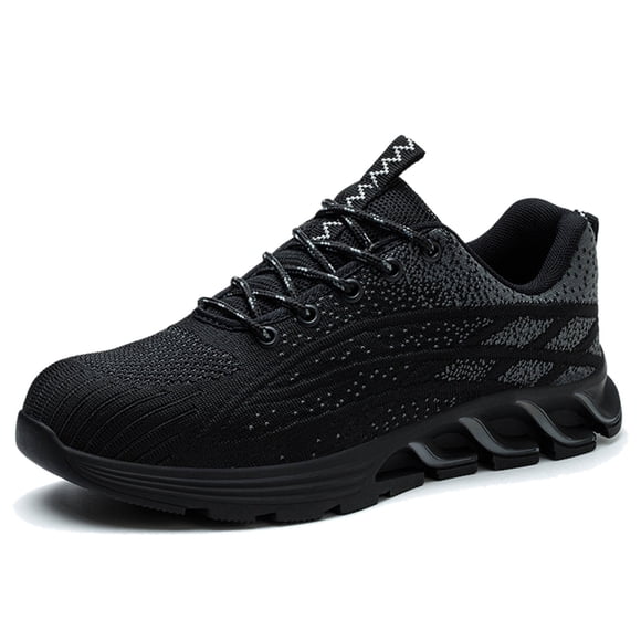 Men's Sneakers Indestructible Comfortable Steel Toe Walking Non- Shoes Composite Toe Durable Work Sneakers for