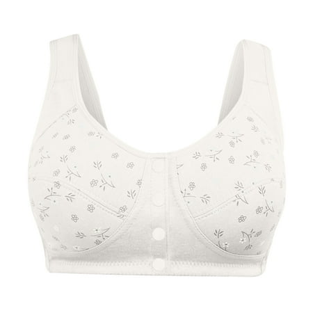 

DxhmoneyHX Bras for Women Embroidered Daisy Bra with No Rims Comfortable Breathable Underwear Everyday Bra
