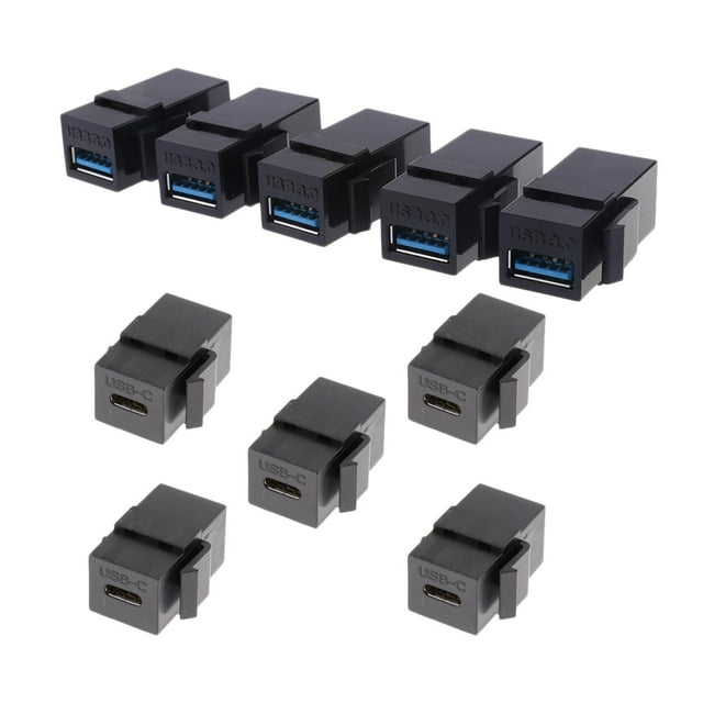10 Piezas USB 3.0 Jack Un Acoplador Sunnimix Conector Keystone USB 3.0