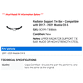 thumbnail image 2 of Radiator Support Tie Bar - Compatible with 2017 - 2021 Mazda CX-5 2018 2019 2020, 2 of 2