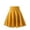 v#4Yellow9, variant on Rggeeun Baby Girls Skirt Solid Color Elastic High Waist With Pleated Ruffle Knee Length A Line Loose Fit Soft For Vacation Versatile Skirts,Yellow,13-14 Years