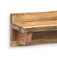 thumbnail image 4 of Alaterre Alpine Natural Live Edge Wood 36" Mantel Shelf, 4 of 7