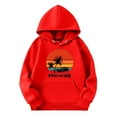 thumbnail image 1 of HNMKIU Chandails en Molleton à Col Rond Fille Graphique Enfants Filles Chemise de Sport Garçon Fille Décontractée Couleur Unie Imprimé Cocotier Chandail à Capuchon Chandail à Capuche avec Poche Adapté pour Adolescent, 1 of 3