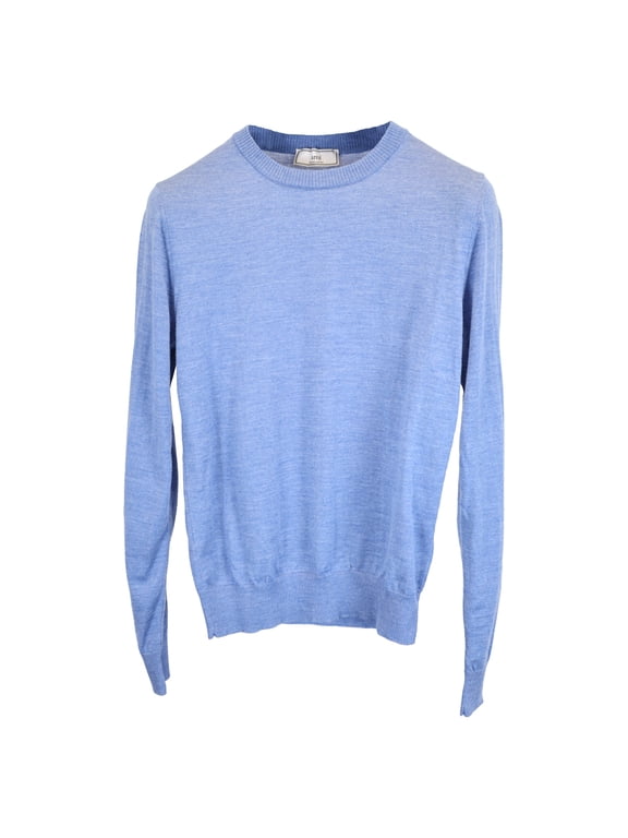 Pre-Owned Ami Paris Knitted Crewneck Sweater in Purple Wool
