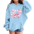 thumbnail image 2 of 67 Niños con capucha Niñas 6 7 Meme Sudadera cómoda manga larga Suéteres divertidos 6 7 Número impreso Novedad manga larga con capucha Suéter de moda cómodo once once hoodie (Azul celeste,4-5 años), 2 of 4