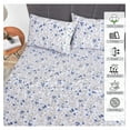 thumbnail image 2 of TiaGOC 100% Cotton Sheets for XL Size Bed - Crispy Cooling Percale Sheets - Breathable & Durable XL Sheet Set - 16 Inches Deep Pocket XL Size Sheets Sweet Pea - 3 Pieces, 2 of 8