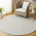 thumbnail image 2 of SAFAVIEH Ebony Colbert Plaid Area Rug, Light Grey/Ivory, 6' x 6' Round, 2 of 6