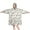 White Bigfoot and-1, variant on Wearable Oversized Blanket,White Bigfoot and Tree Pattern Wearable Blanket Hoodie for Adults,Cozy Hooded Blankets with Super Pockets,Super Warm Fuzzy Pullover for Women & Men