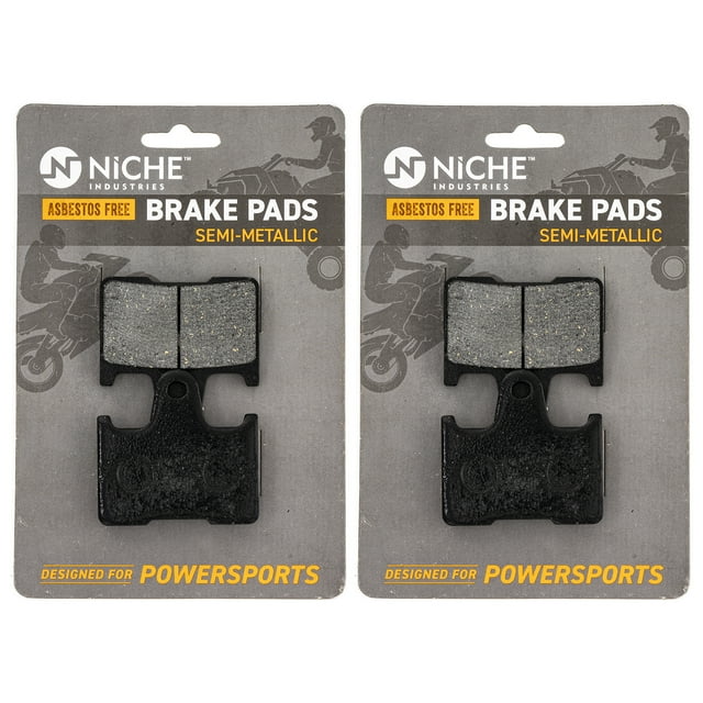 Niche Brake Pad Set for Yamaha RX1 RS Vector Venture Rear Semi-Metallic 2 Pack 519-KPA2630D