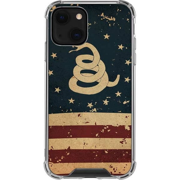 Skinit Political Dont Tread On Me American Flag iPhone 14 Clear Case