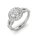 thumbnail image 2 of 1.00ctw Diamond Infinity Engagement Ring in 14k White Gold, 2 of 4