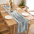 thumbnail image 3 of Table Runner 108 Inches Long for Kitchen Dining, Sage Green Grey Vintage Dresser Scarf Farmhouse, Dining Table Decorations for Wedding/Parties, Retro Abstract Art 13 x 108 In, 3 of 8