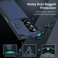 thumbnail image 2 of Decase for Samsung Galaxy Z Fold 6 5G 2024 Case with Slide Lens Cover, Rugged Hard PC + TPU Bumper Hybrid Cover ,Military Grade Shockproof Hard PC Phone Case for Samsung Z Fold 6 5G,Blue, 2 of 7
