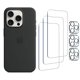 thumbnail image 4 of Funda de silicona para iPhone 15 Pro con Magsafe de 6.1" (negra), 3 protectores de pantalla y 3 protectores de lente., 4 of 5