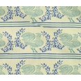 thumbnail image 4 of oneOone Cotton Flex Fabric Stripe|Leaves & Hen Block Print Fabric BTY 40 Inch Wide, 4 of 4