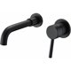 thumbnail image 1 of Wall-mounted bathroom faucet Matte black, incl. rough-in valve, 1 of 5