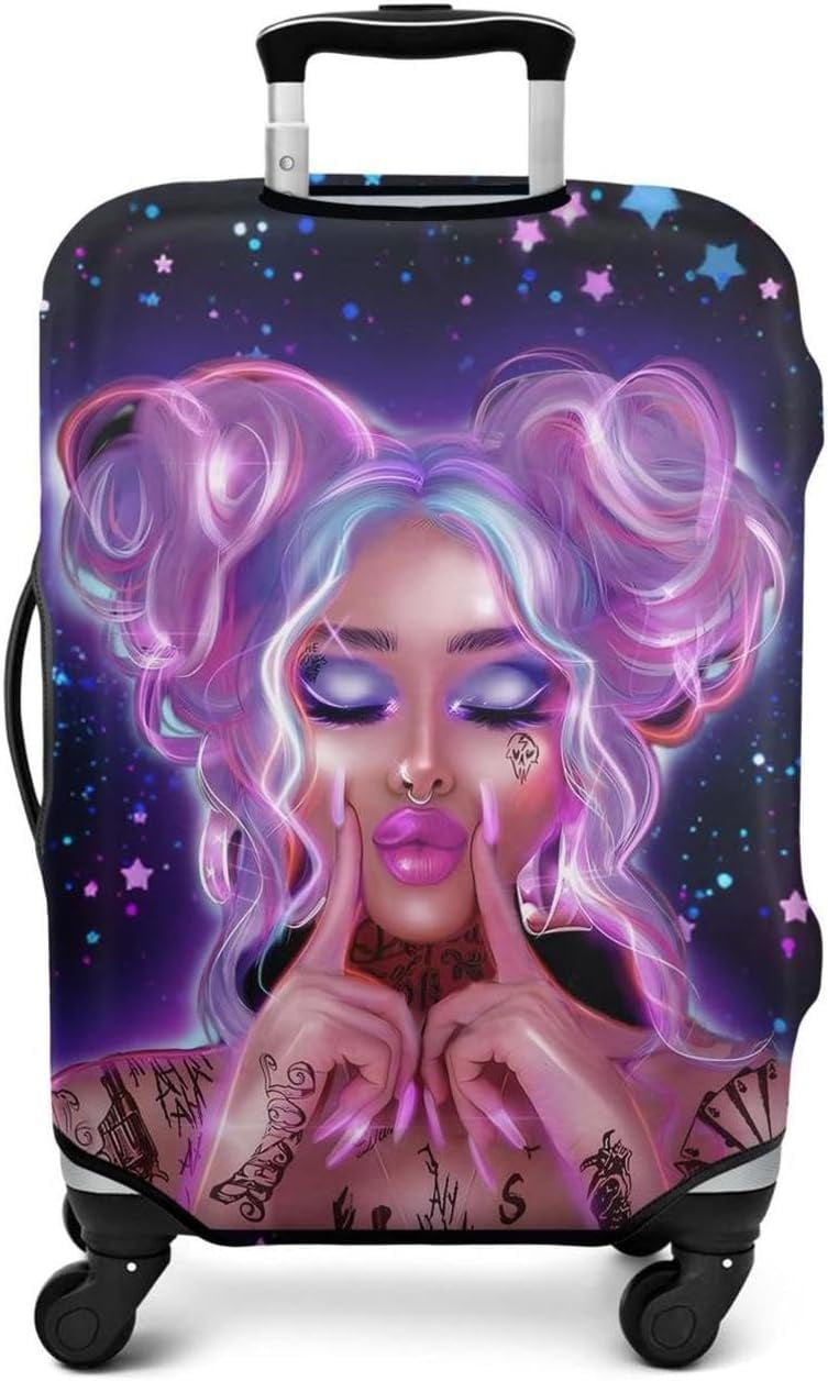 Luggage Cover Approved Cute Travel Suitcase Protector African American