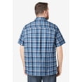 thumbnail image 3 of KingSize Men's Big & Tall Plaid Wrinkle-Resistant Short Sleeve Button Down, 3 of 5