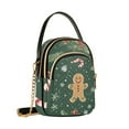 thumbnail image 7 of FORMRS Crossbody Bag for Women Quilted Travel Shoulder Cell Phone Purse with Chain Strap Handbag, Christmas Gingerbread, 7 of 7