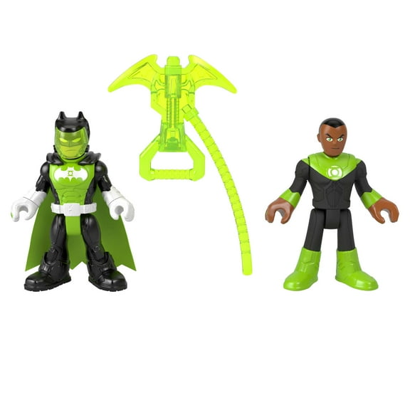 Imaginext DC Super Friends Batman and Green Lantern Figure Set, 3 Pieces, Preschool Toys
