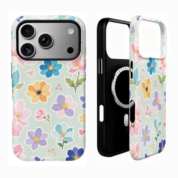 SKLYDDI Funda para iPhone 13 Pro con Diseño Floral y Compatible con MagSafe