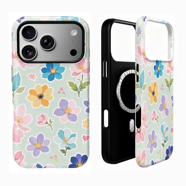 SKLYDDI Funda para iPhone 13 Pro Max con Diseño Floral y Compatible con MagSafe