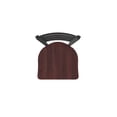 thumbnail image 3 of Holland Bar Stool 410 Jackie 25"" Counter Stool with Black Wrinkle Finish, Dark Cherry Maple Seat, and 360 swivel, 3 of 4