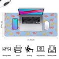 thumbnail image 5 of Long Mouse Pads for Desk,Blue Background Dinosaur Pattern Desk Mats on Top Of Desks, Desk Mouse Pad Extra Large with 3mm Non-Slip Base and Stitched Edge for Gaming,Office,Work,Home 35.4"x15.7", 5 of 6