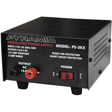 Pyramid Car Audio PS3KX 2.5-Amp Bench Power (Best Cheap Bench Power Supply)