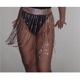 thumbnail image 3 of Cadenas borla brillante cadena de diamantes de imitación baile escenario actuación cinturón cadena de cintura discoteca mujer, 3 of 5