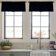 thumbnail image 3 of LALILO Kitchen Curtain Valance Real Dark Night Sky With Stars Rod Pocket Window Curtain 52"x 18" Set of 2, 3 of 5