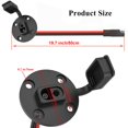 thumbnail image 4 of TEKITSFUN 2 Pack - SAE Power Socket Sidewall Port, Weatherproof SAE Quick Connect Solar Panel Mount Universal Flush-Mountable Connector, 12AWG SAE Cable with 8 Screws (2 Pack 12AWG SAE), 4 of 5