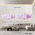 thumbnail image 3 of Elephant Stock Rainbow On Clouds Wall Art - Horizontal Multi Panel Canvas - Living Room Wall Decor - Nature Multi Panel - Pink And Purple Decor - 80" x 36", 3 of 4