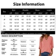 thumbnail image 6 of Womens 3/4 Length Sleeve Tunic Tops Casual V Neck Shirts Business Work Blouses Trendy Flowy Tees, Size: S-2XL, 6 of 6