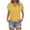 Yellow1, variant on Lmnyox V Neck T Shirt for Women Short Sleeve Casual Loose Summer Shirts Solid Color Fashion Basic Tees Tops