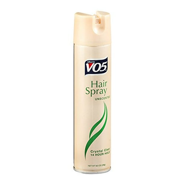 Alberto VO5 Hair Spray Unscented Crystal Clear 14 Hour Hold 8.5 Oz