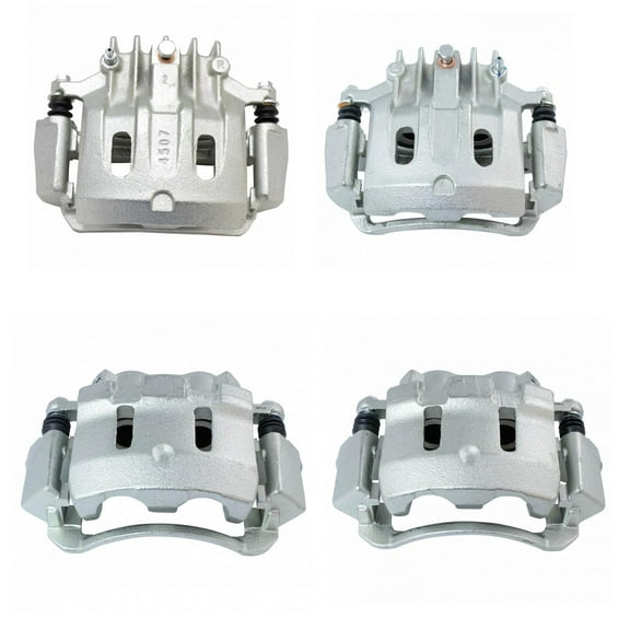 TRQ Front & Rear Brake Caliper Set Compatible with 2000-2005 Ford Excursion 2000-2004 F-250 Super Duty F-350 Super Duty