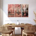 thumbnail image 3 of Elephant Stock Pink Birch Grove Wall Art - Horizontal Multi Panel Canvas - Living Room Wall Decor - Nature Multi Panel - Beige And Black Decor - 57" x 36", 3 of 8