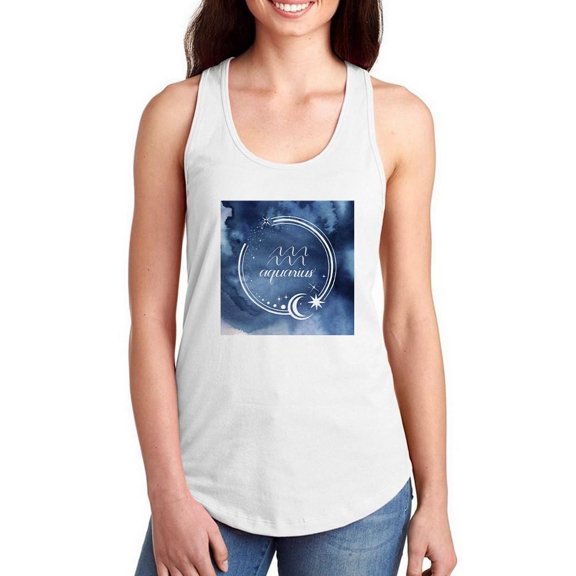 Watercolor Astrology Xi Racerback Tank Women -Grace Popp Designs, Female XX-Large