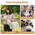 thumbnail image 6 of Yucurem Diaper Bag Tote, Large Capacity Diaper Bag with Multi-Pockets, Portable Quilted Baby Bag for Mom Dad, One Bear Printed, 6 of 9