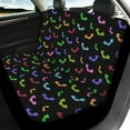 thumbnail image 3 of Renewold Colorful Bat Print Car Front Back Seat Covers Full Set 4 PCS, Universal Fit Most Cars SUV Vans Trucks, Halloween Auto Accessories Decor for Women Men, 3 of 7