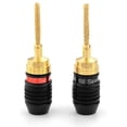 thumbnail image 3 of Sewell Deadbolt Flex Pin Banana Plugs for Spring Loaded Speaker Terminals, 6 Pairs Gold Plated Plugs, 3 of 5