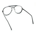 thumbnail image 7 of Iconic Tear Drop Thick Dimensional Metal Rim Racer Fashion Eyeglasses Black, 7 of 7