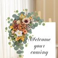 thumbnail image 4 of Artificial Wedding Arch Flowers for Wedding Sign,Set of 2 for Wedding Welcome Ceremony Sign,Faux Floral Swags,Wedding, Banquet and Reception Backdrop Floral Decoration, 4 of 8