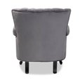 thumbnail image 5 of Baxton Studio Relena Wingback Chair, Gray, 5 of 11