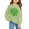 thumbnail image 3 of Mercatoo Girls Boys St. 𝐏atrick's Day Sweatshirt Outfit Toddler Crewneck Long Sleeve Pullover Kids Letter Shirt Sweater Tops, 3 of 6