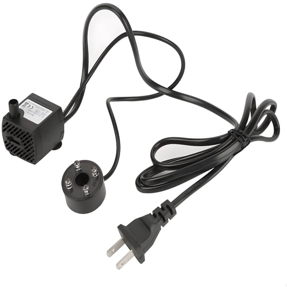 HIBIBUD Water Fountain Pump,2W Submersible Pump with 4 Colorful Lights for Rockery Fountain Pool Garden Pond Fish Aquarium Statuary