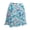 Algiers Blue/Mint, variant on Monterey Club Women's Modern Floral Print Knit Skirt #2948