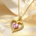 thumbnail image 2 of Taioiat Birthstone Necklace for Women Heart and Love Pendant Birthstone Jewelry Birthday Anniversary Mother's Day Jewelry Gift for Mom Wife Sister Girlfriend Her, 2 of 7