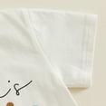 thumbnail image 6 of Bagilaanoe 2pcs Toddler Baby Girl Shorts Set Short Sleeve Letter Print T Shirt Tops + Shorts 6M 12M 18M 24M 3T 4T Kids Casual Summer Clothes, 6 of 8